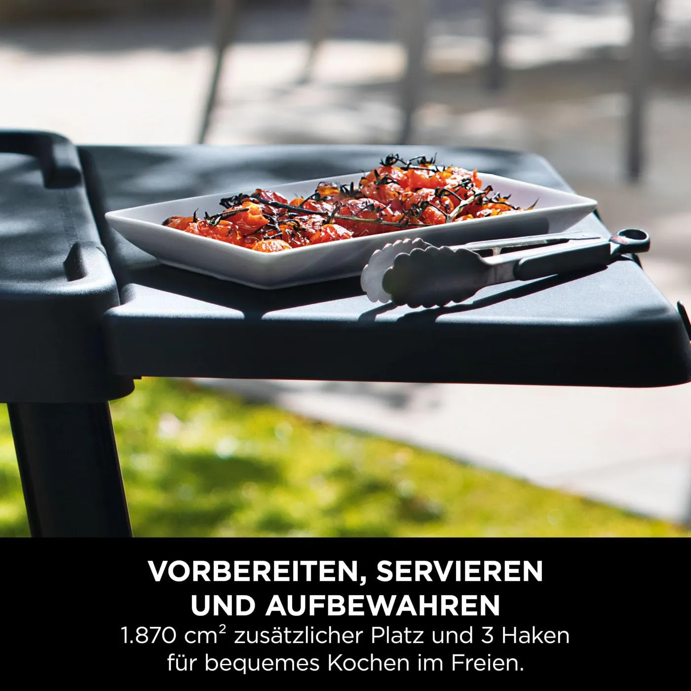 Ninja Woodfire Beistelltisch Seitentisch für Ständer 20 kg