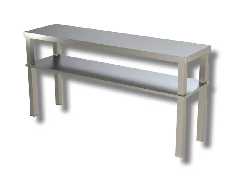 GastroHero ECO Aufsatzbord 100x35 doppelt Edelstahl