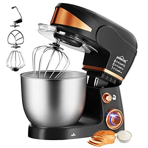 Homelux SC-206 Küchenmaschine Schwarz-Gold 5 l 2000 W