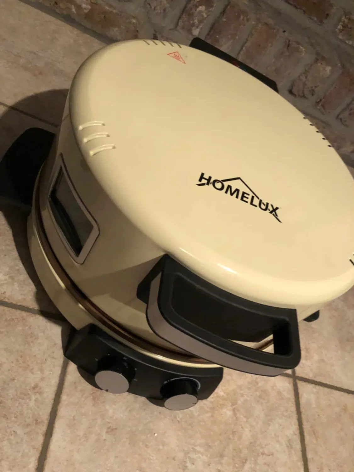 HOMELUX Pizzaofen 2800W Elektro Steinofen 40cm 400°C