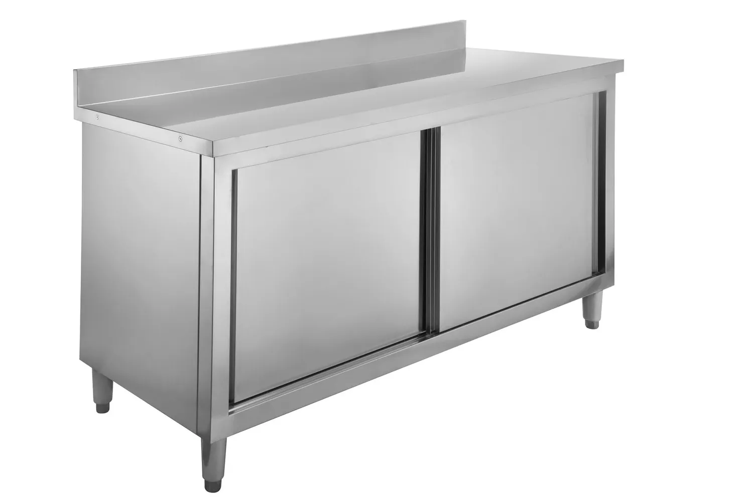 GastroHero ASSB107A Arbeitsschrank 100x70 Edelstahl