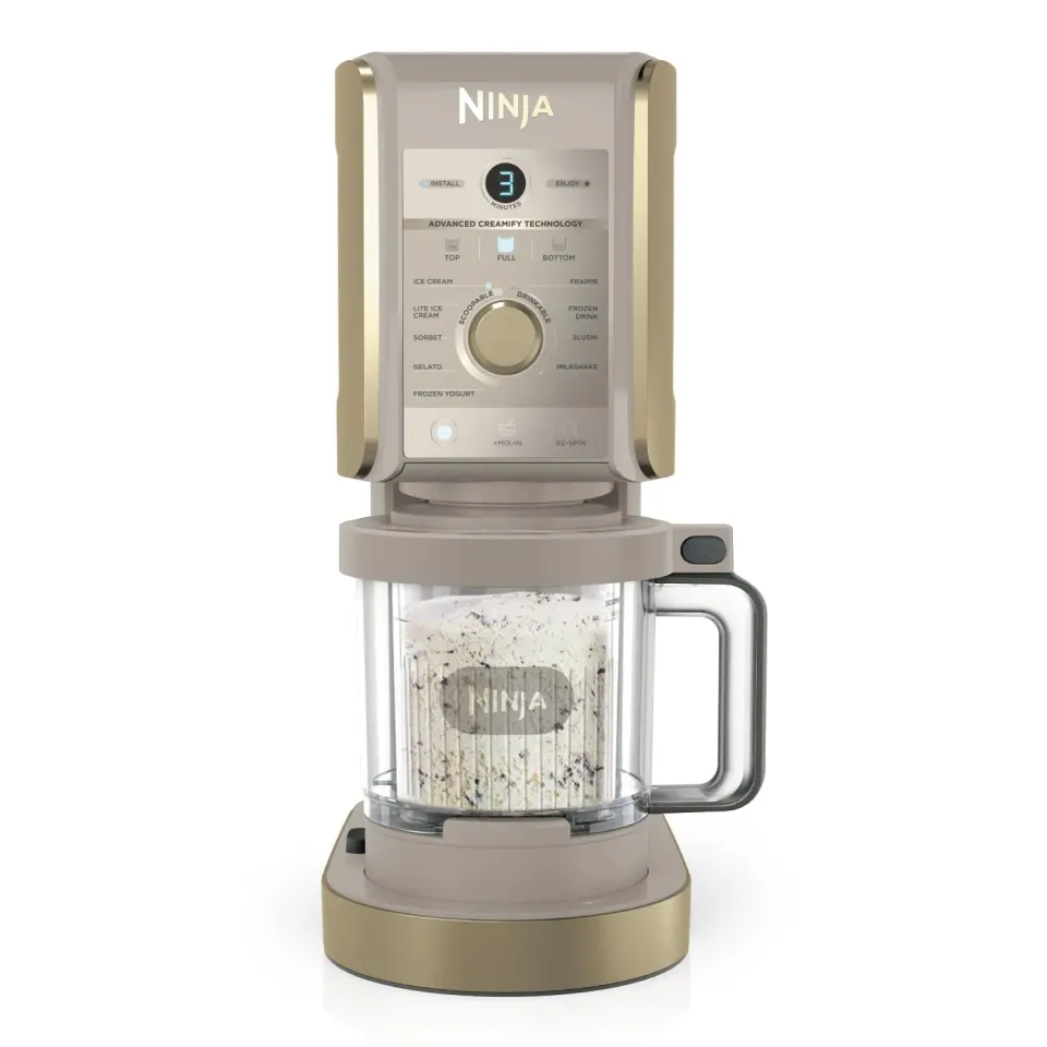 Ninja CREAMi Deluxe Eismaschine 2x710 ml Stone Gold 10in1