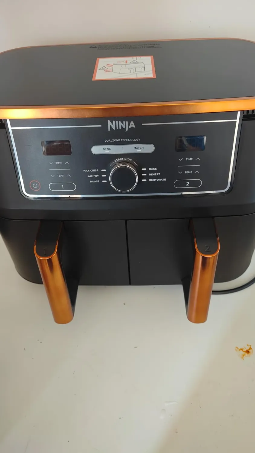 Ninja Foodi MAX AF400EUCP Heißluftfritteuse 9,5L Kupfer
