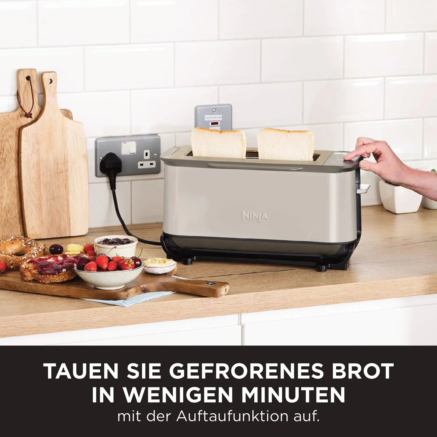 Ninja Foodi 3-in-1 Toaster Stone Gold 7 Toaststufen
