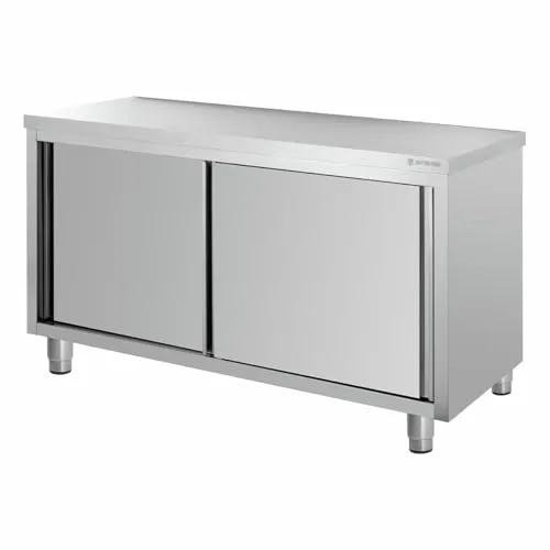 GastroHero Eco 12x6 Arbeitsschrank ohne Aufkantung Edelstahl