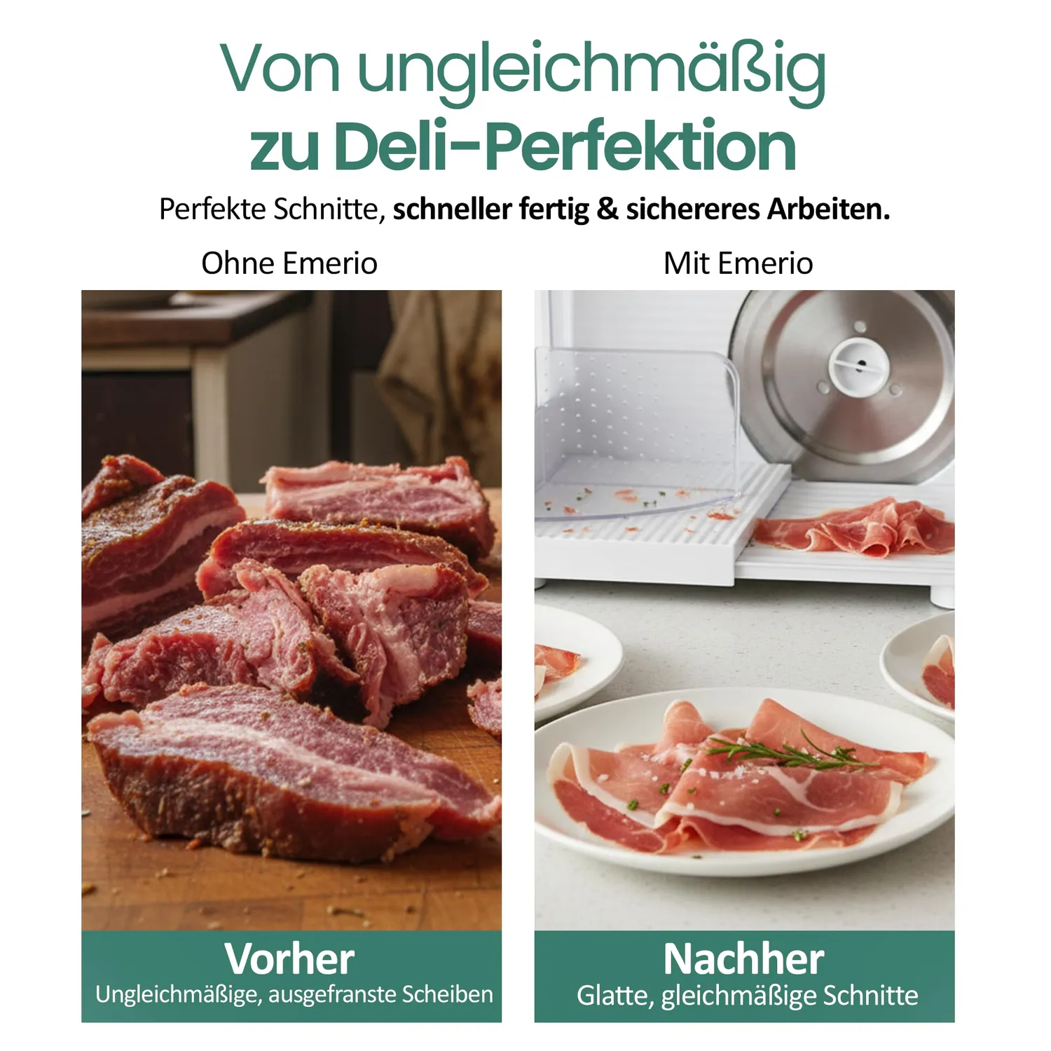 Emerio MS-125000 Allesschneider weiß 100W 0-17mm