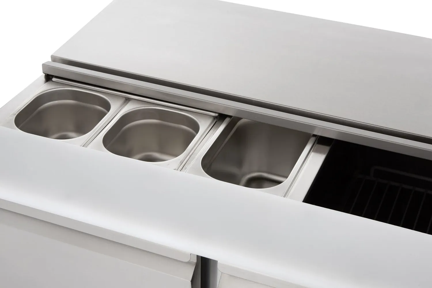 GastroHero Saladette ECO SH900 240L Edelstahl 2-türig
