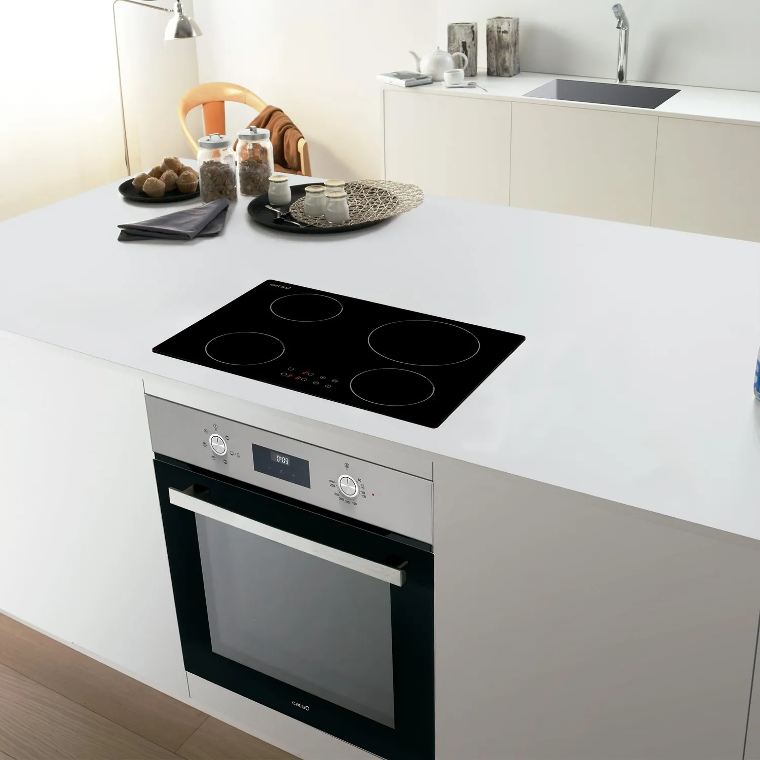 CATA IB 5004 BK Induktionskochfeld 60 cm Schwarz 4 Zonen