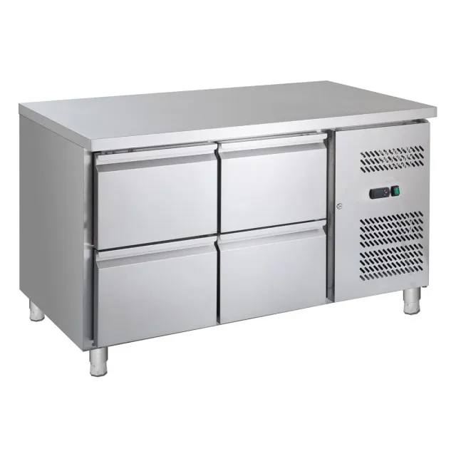 GastroHero GNH2140TN Kühltisch 4 Schubladen 220 Liter