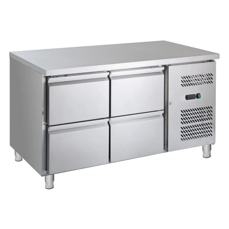 GastroHero GNH2140TN Kühltisch 4 Schubladen 220 Liter