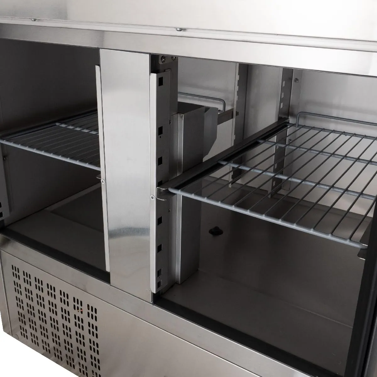GastroHero ECO 2/0 Mini Kühltisch 240 L Edelstahl