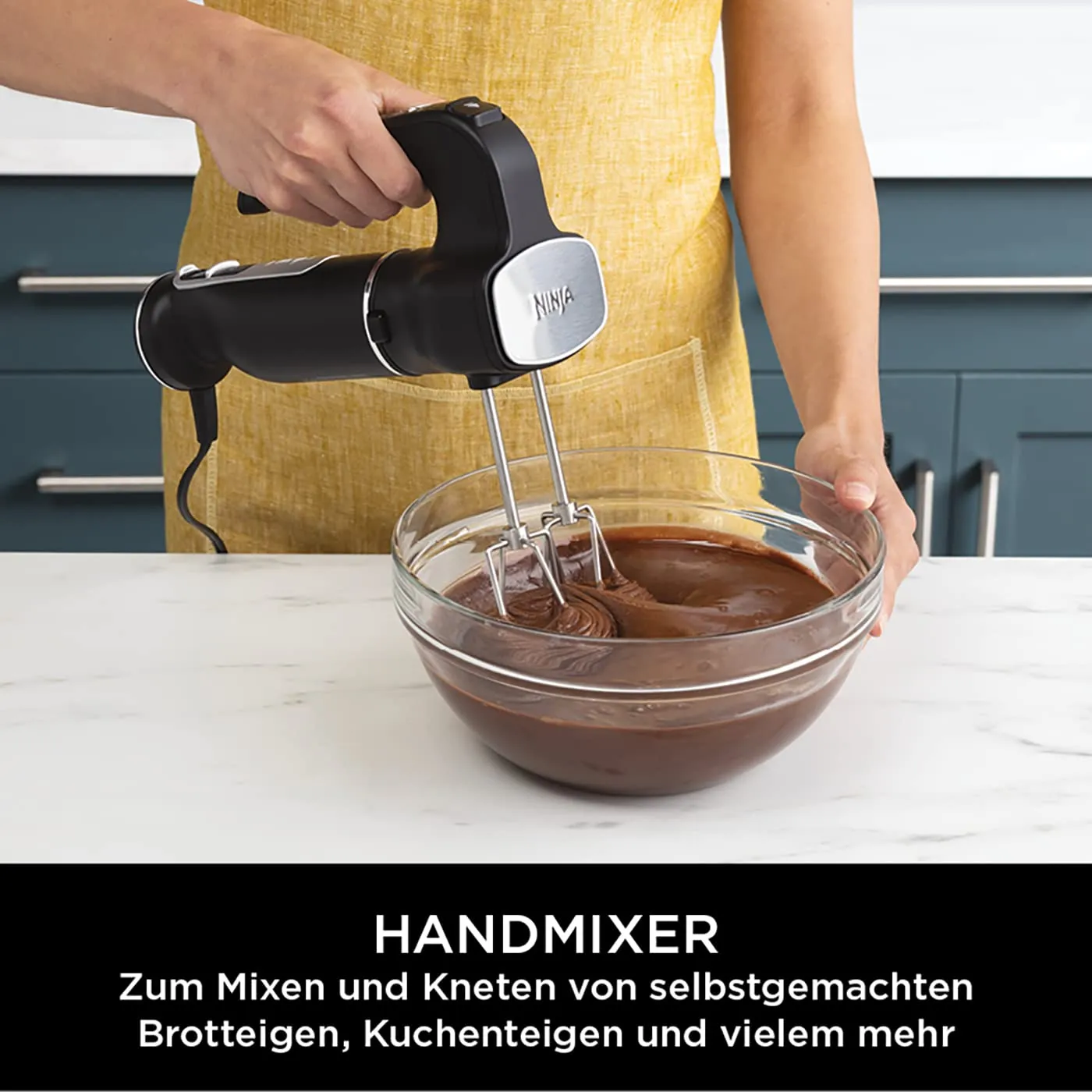 Ninja Foodi 3-in-1 Stabmixer CI100EU 850W Schwarz mit Zerkleinerer