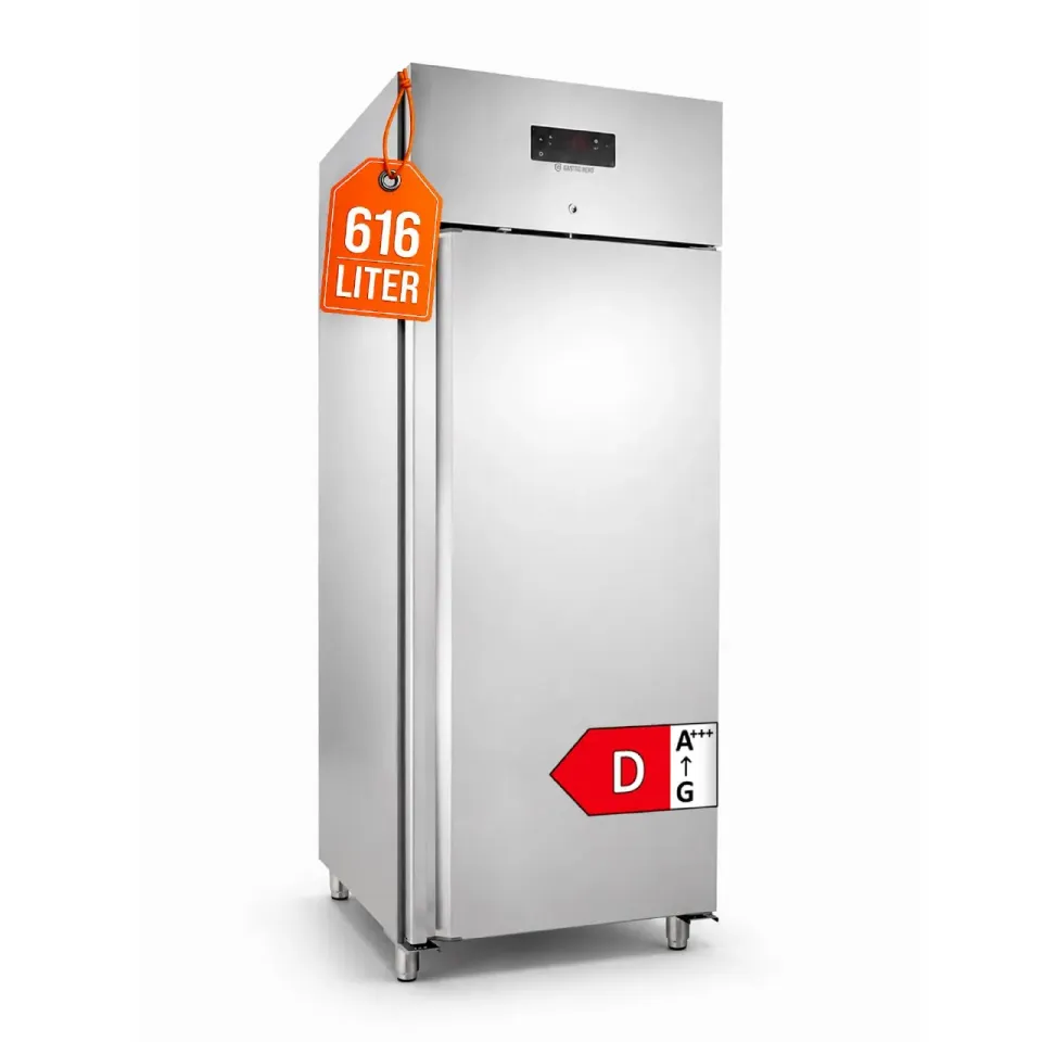 GastroHero ECO 650 Gewerbekühlschrank 616L GN2/1