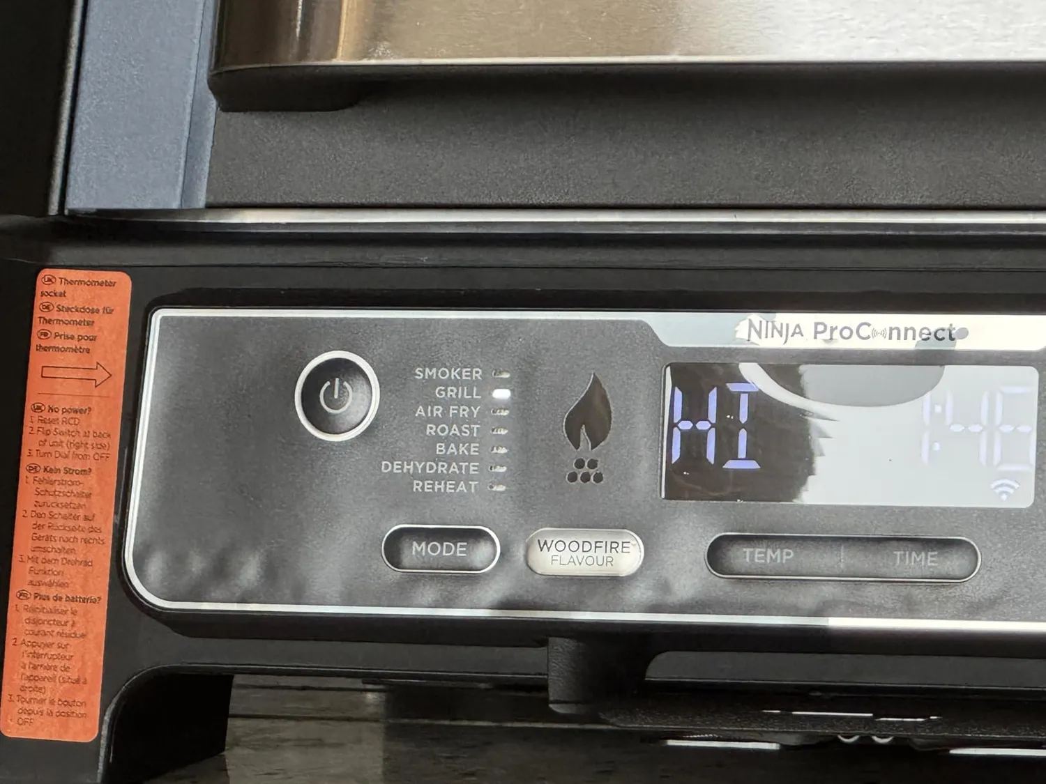 Ninja Woodfire Pro Connect XL BBQ Smoker-Grill Blau Schwarz