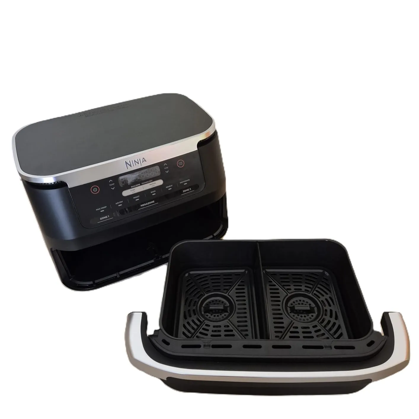 Ninja FlexDrawer Heißluftfritteuse 6,6 L schwarz 6-in-1 Dual