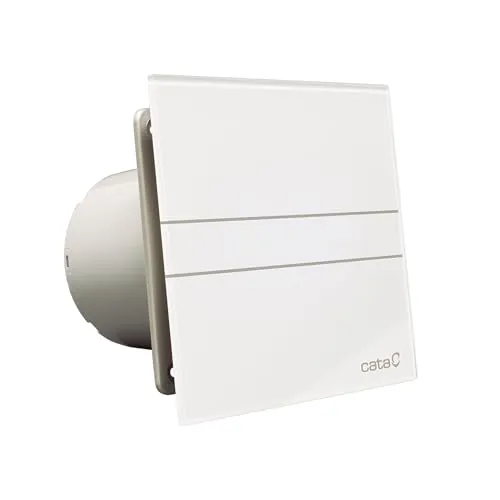 CATA E-100 GT Badlüfter Weiß Glasfront Timer