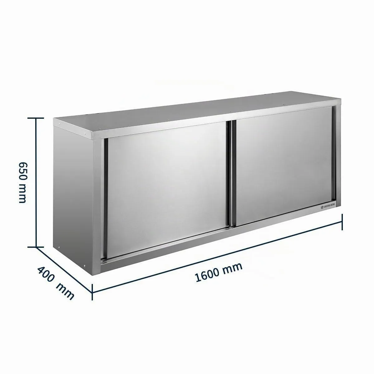 GastroHero WHS-BASIC16 Wandhängeschrank 160 cm Schiebetüren