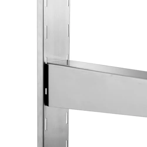 GastroHero Wandregal doppelt Wandbord 100x30 Edelstahl