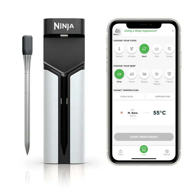 Ninja ProChef WP100EU Bratenthermometer kabellos Bluetooth App