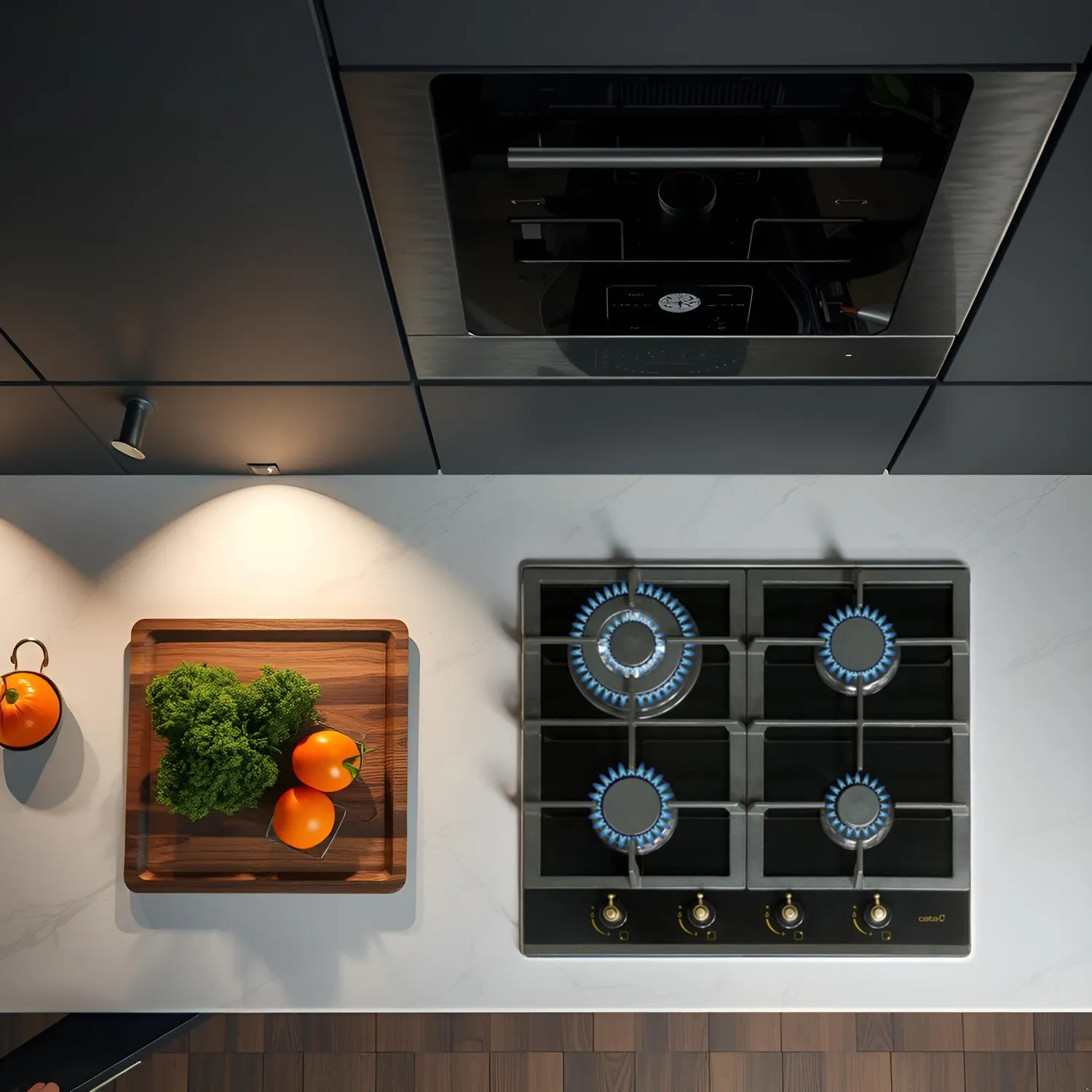 Cata RCI 631 BK Gaskochfeld 58 cm 8 kW Dreifachkrone