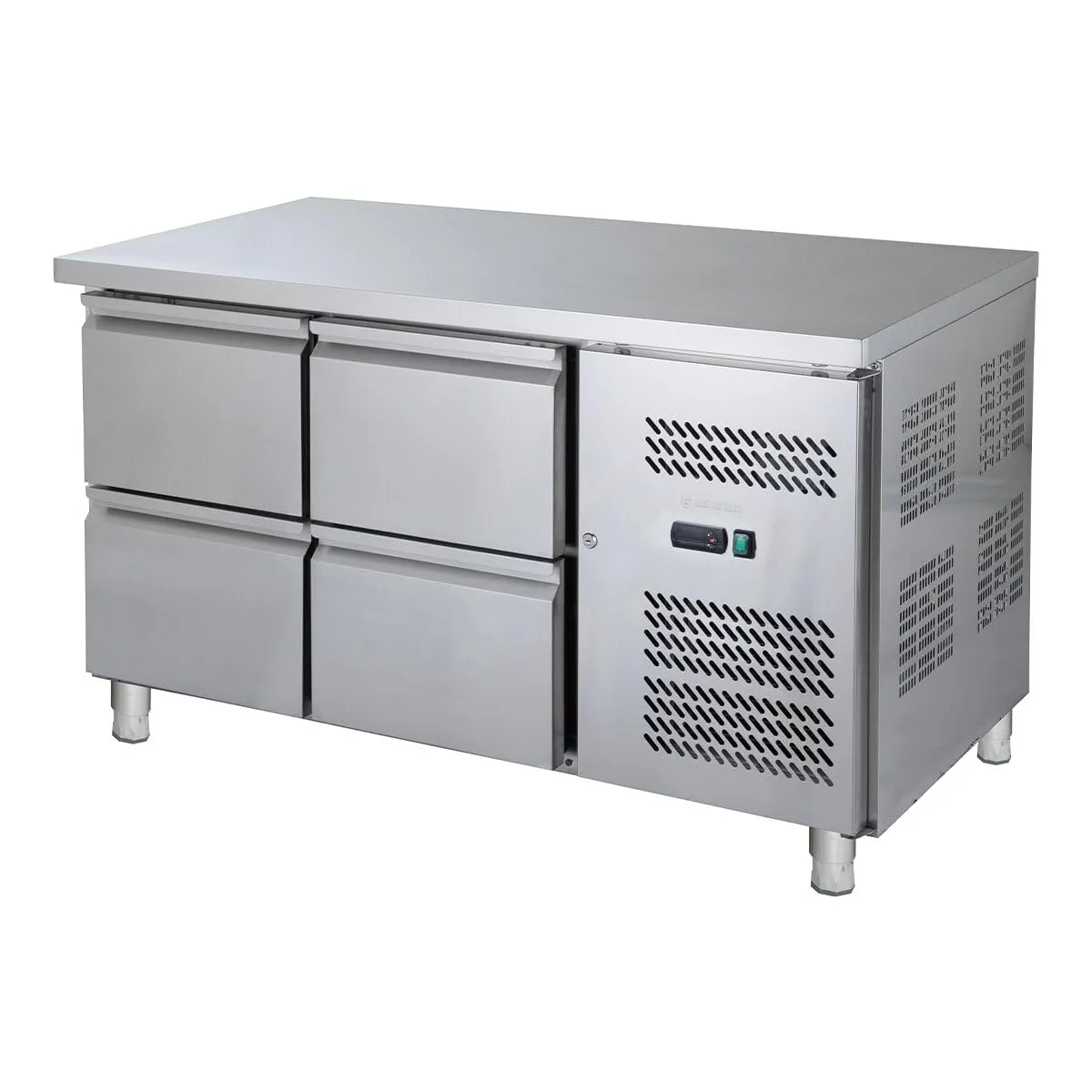 GastroHero GNH2140TN Kühltisch 4 Schubladen 220 Liter