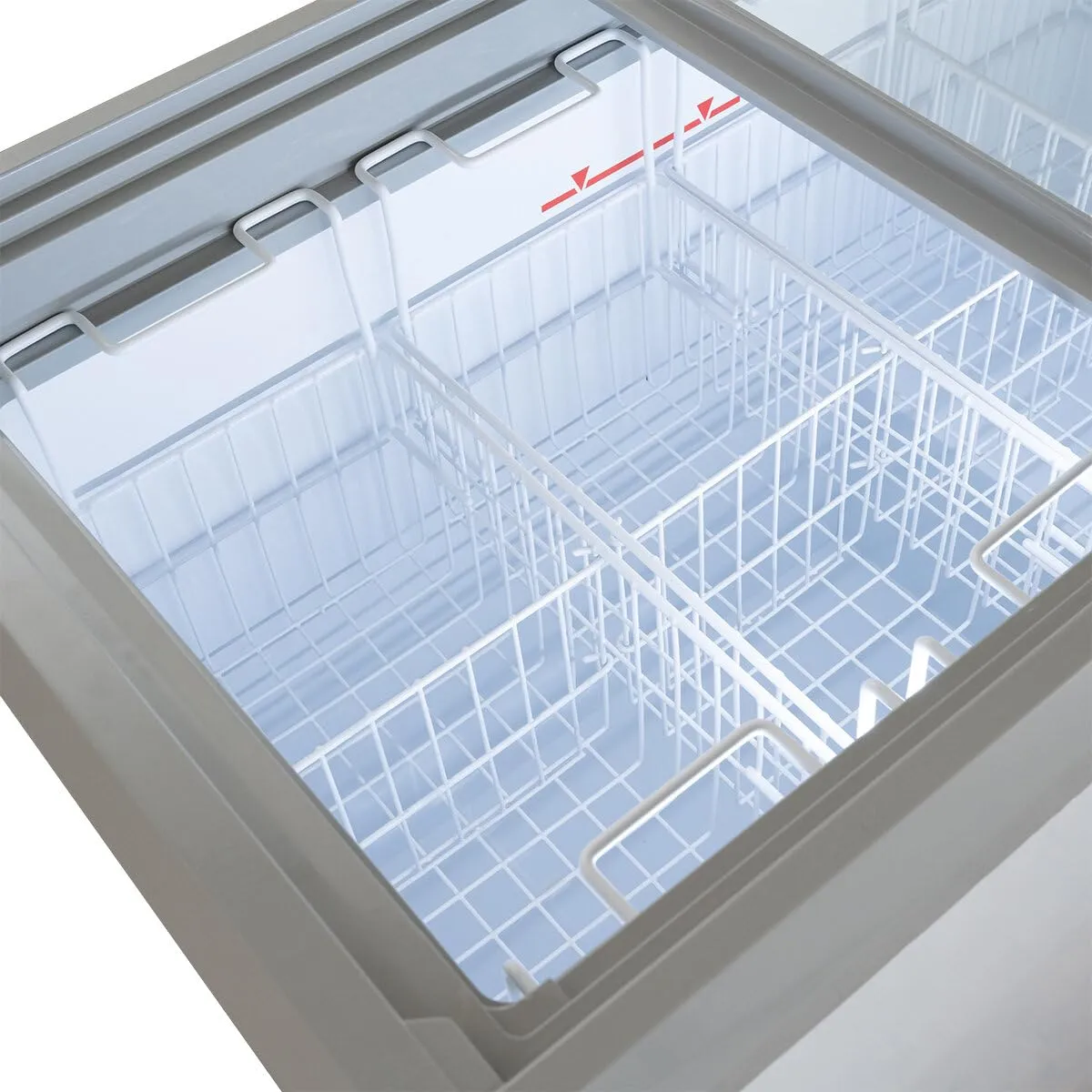 GastroHero ECTE217 Gefriertruhe 217L Weiß LED