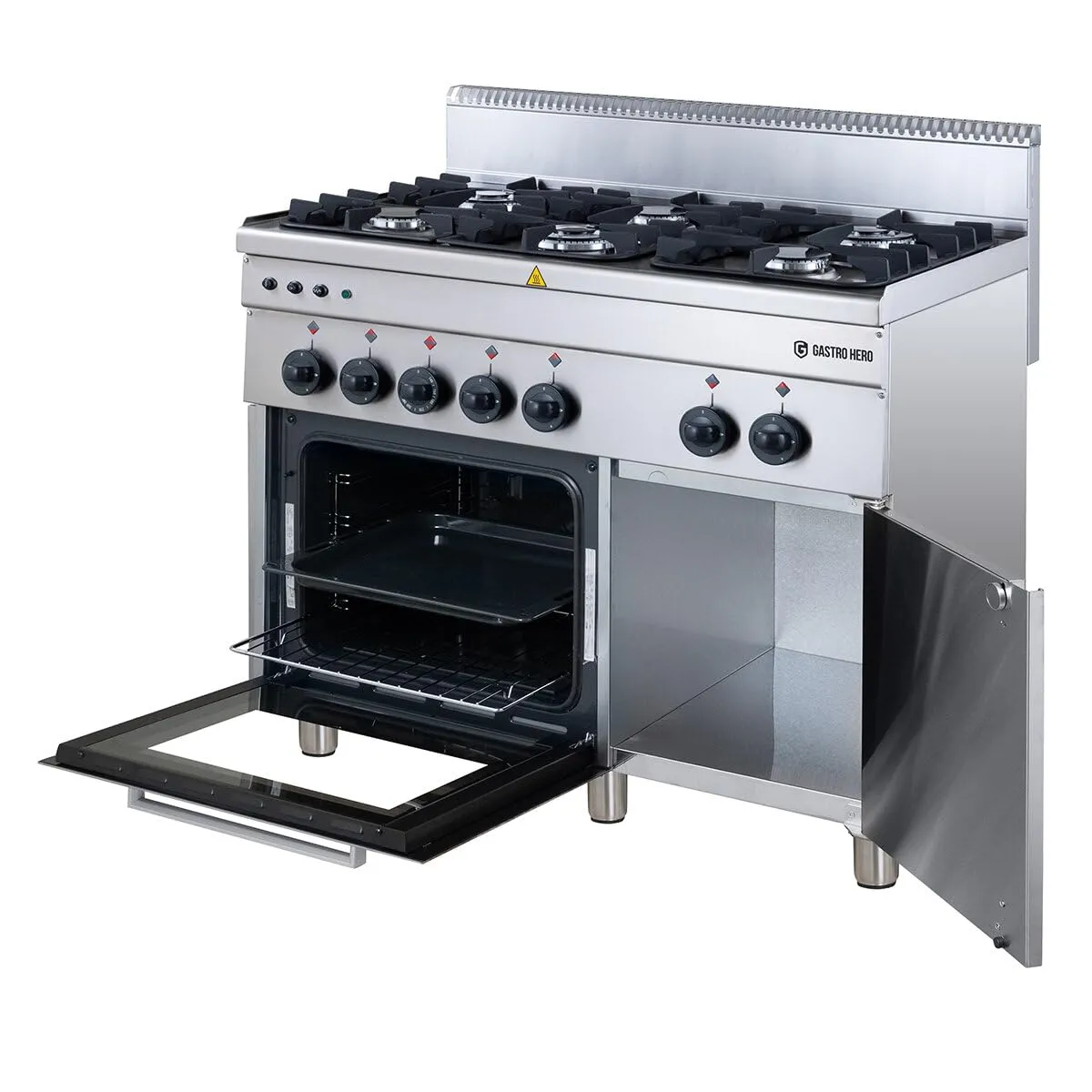 GastroHero Serie 600 Gasherd 100/60 19,6 kW 6-flammig