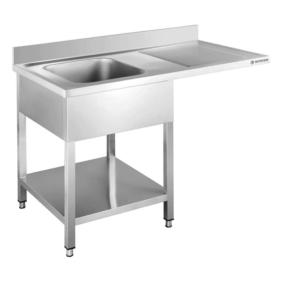 GastroHero SPZT Spülzentrum 160x70 2 Becken rechts