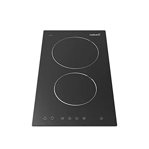 CATA T 3102 BK Glaskeramik-Kochfeld 30 cm Schwarz 2 Zonen