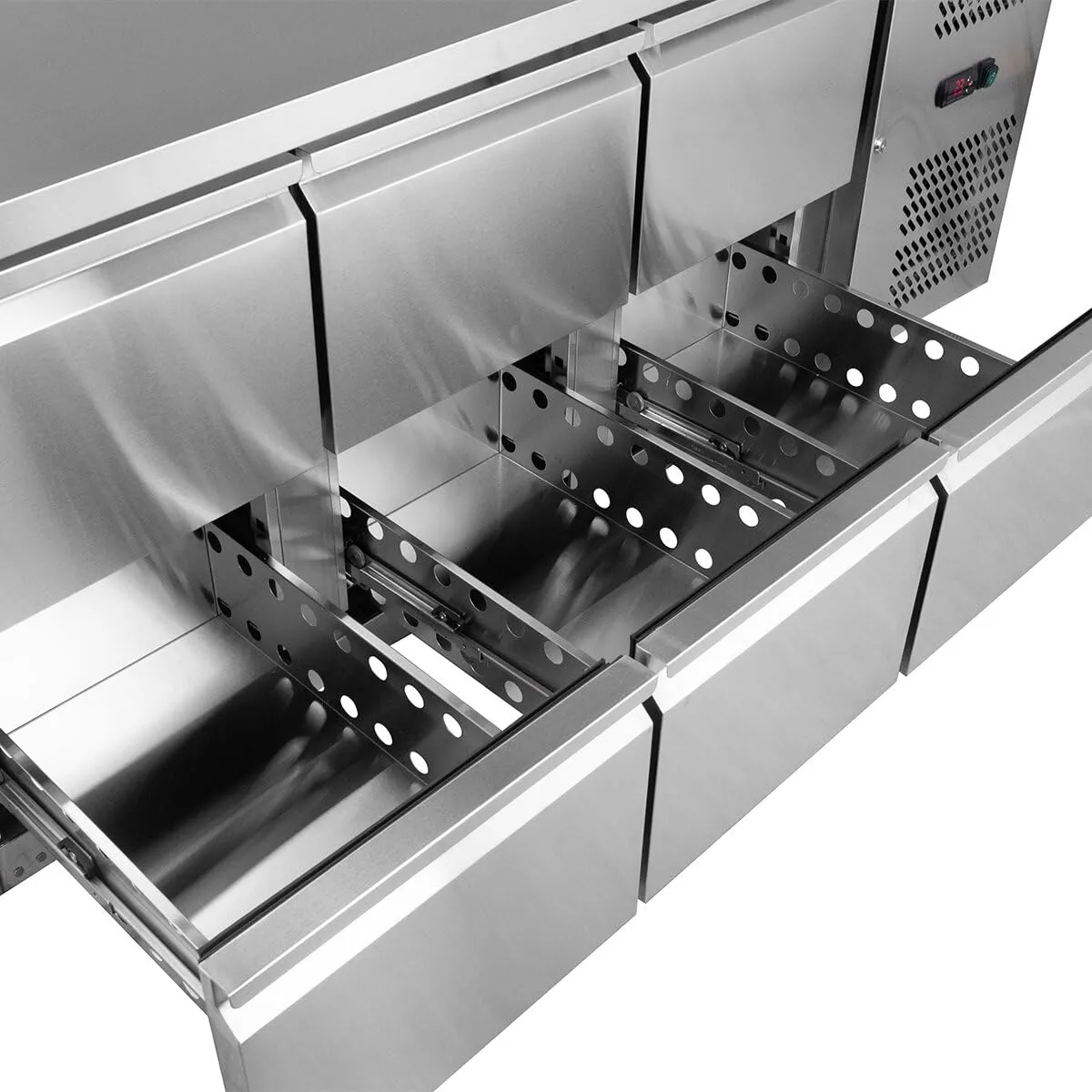 GastroHero GNH3260TN Kühltisch 6 Schubladen Edelstahl