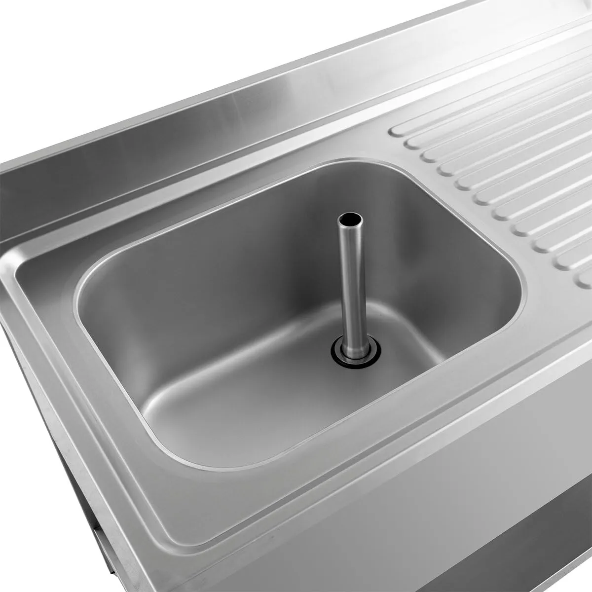 GastroHero ECO Spültisch 100x60 Becken links Edelstahl