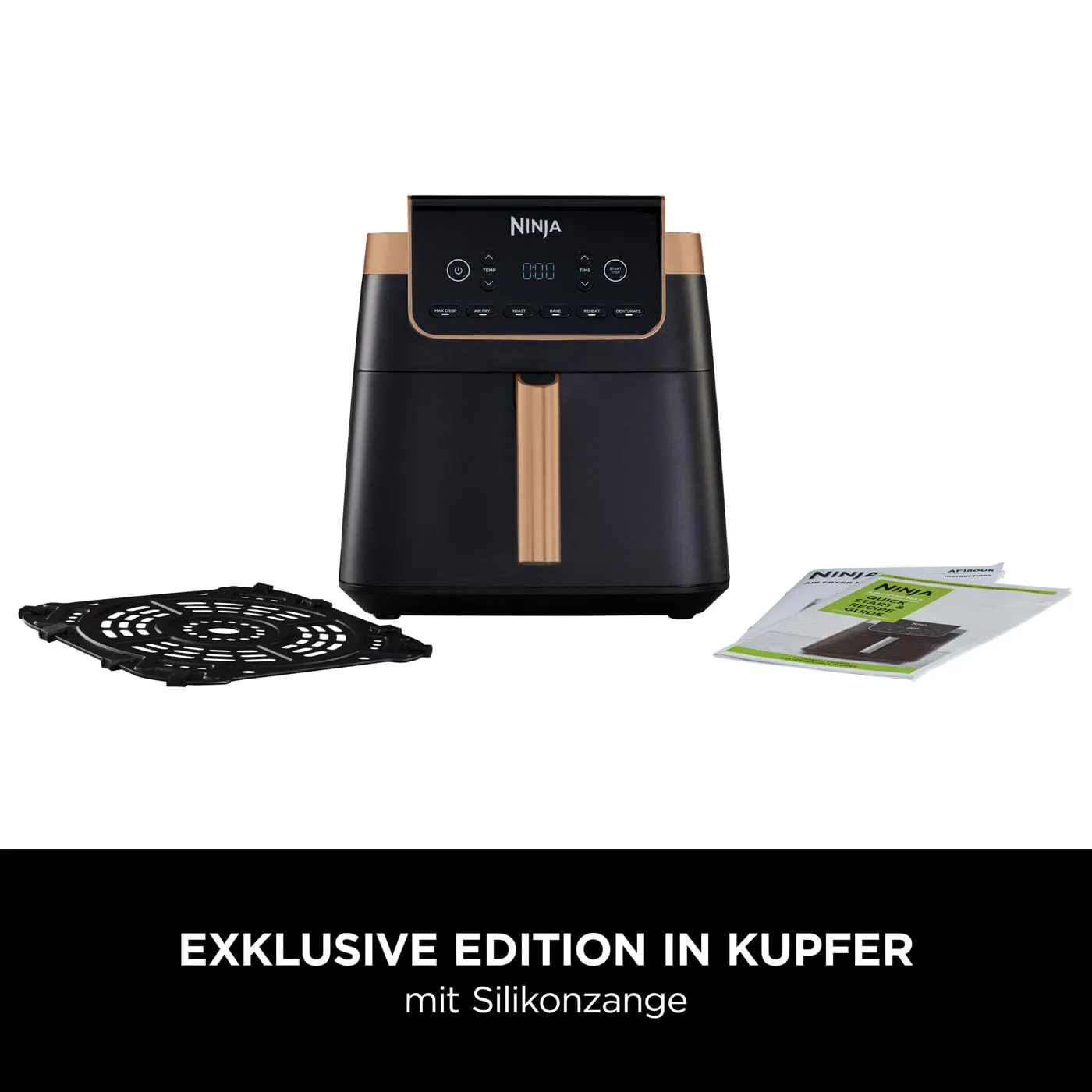 Ninja MAX PRO Heißluftfritteuse 6,2L schwarz-kupfer