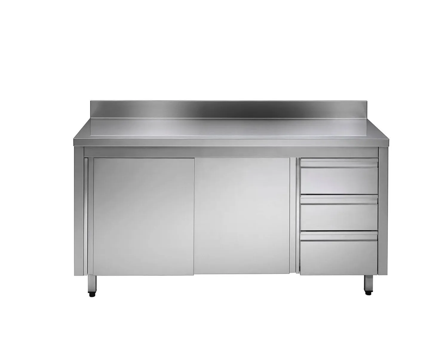 GastroHero ASS3SR-ECO12X7A Arbeitsschrank 120x70 Aufkantung