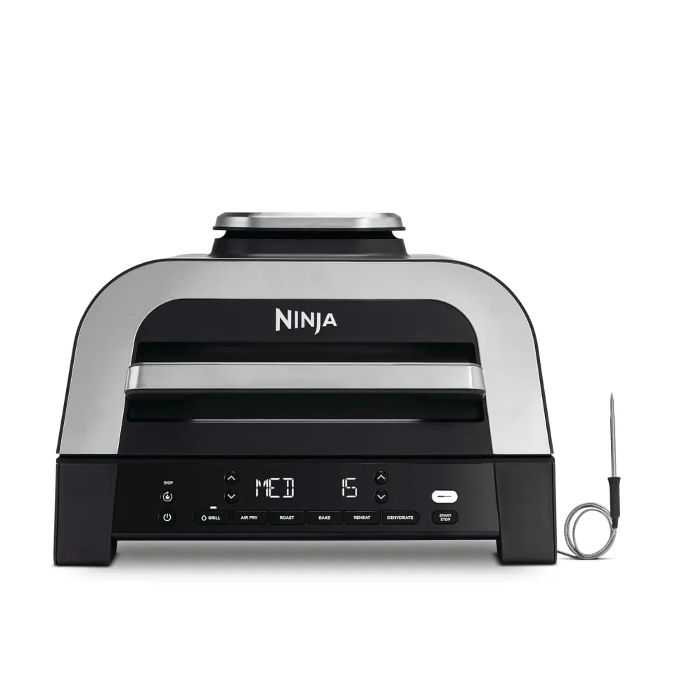 Ninja MAX 6-in-1 Heißluftfritteuse 3,8 L Schwarz mit Thermometer