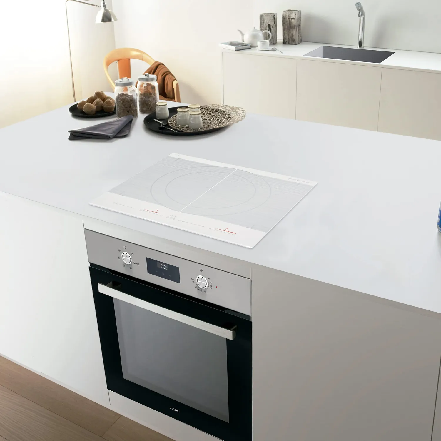 CATA Giga 600 WH Induktionskochfeld weiß 4 Zonen