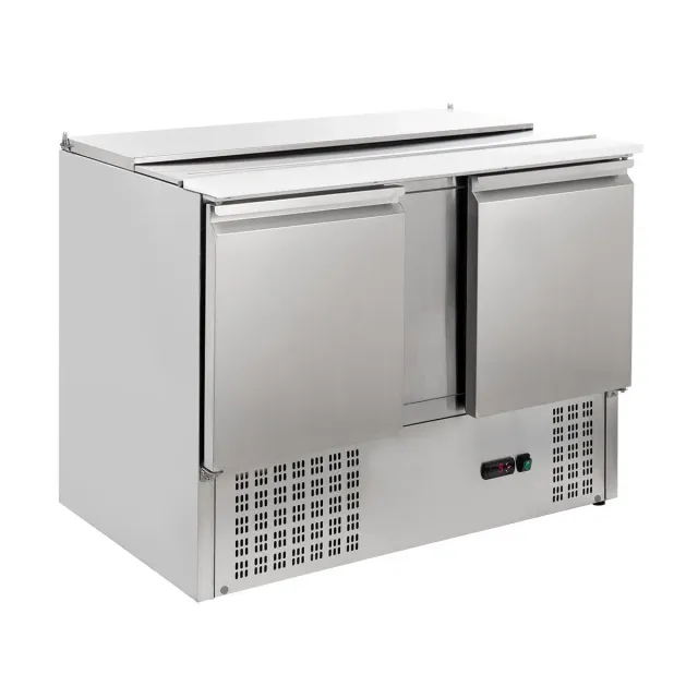 GastroHero SH900 Saladette 302L Edelstahl 2-türig
