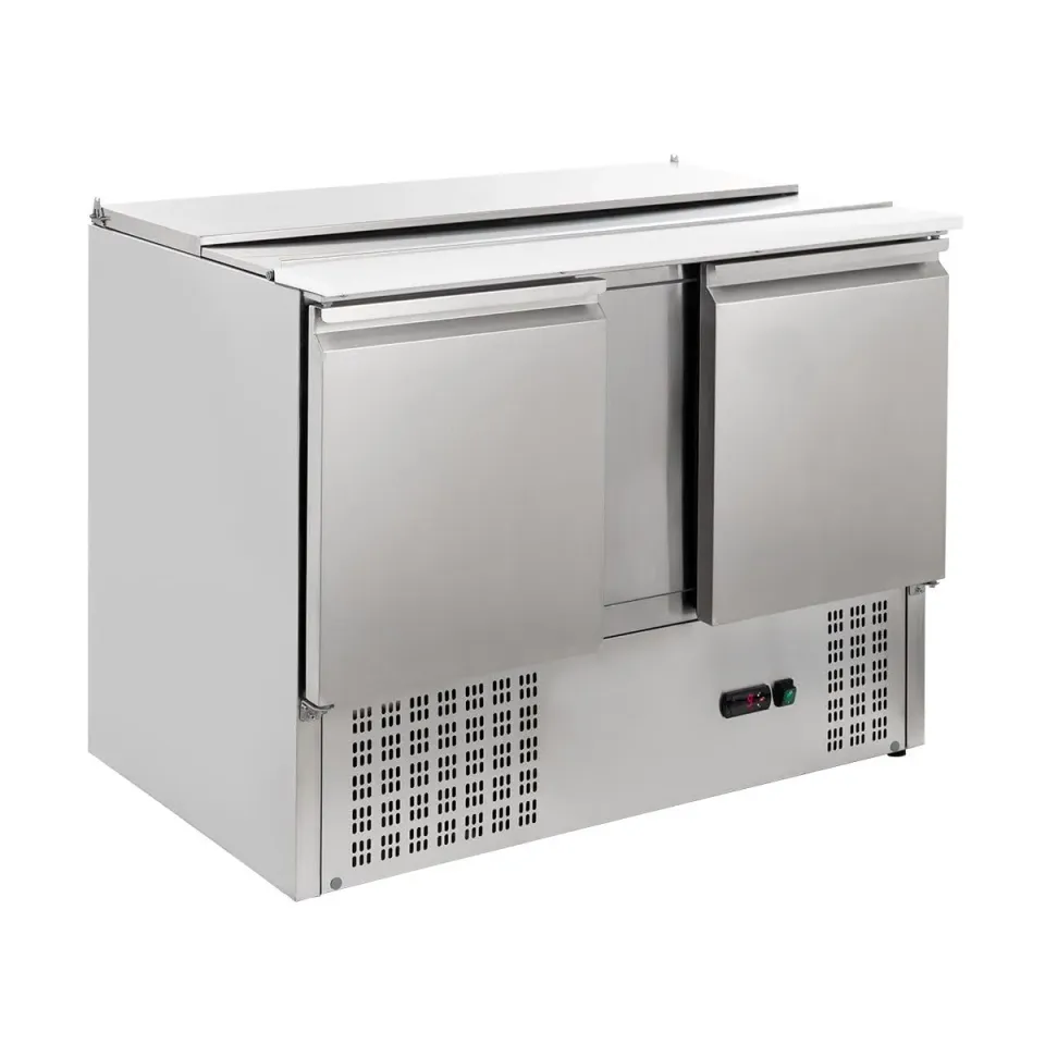 GastroHero SH900 Saladette 302L Edelstahl 2-türig