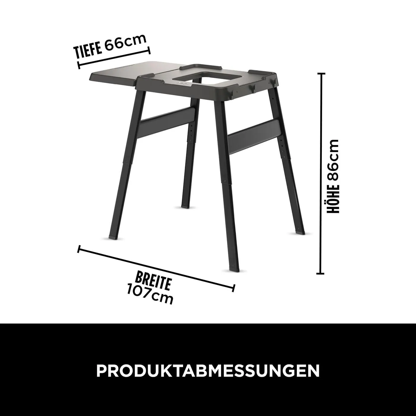 Ninja Woodfire Ständer Beistelltisch Grilltisch verstellbar