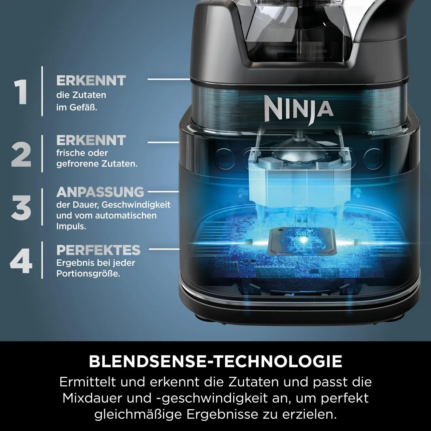 Ninja Detect Power Mixer Pro 2-in-1 Schwarz-Kupfer