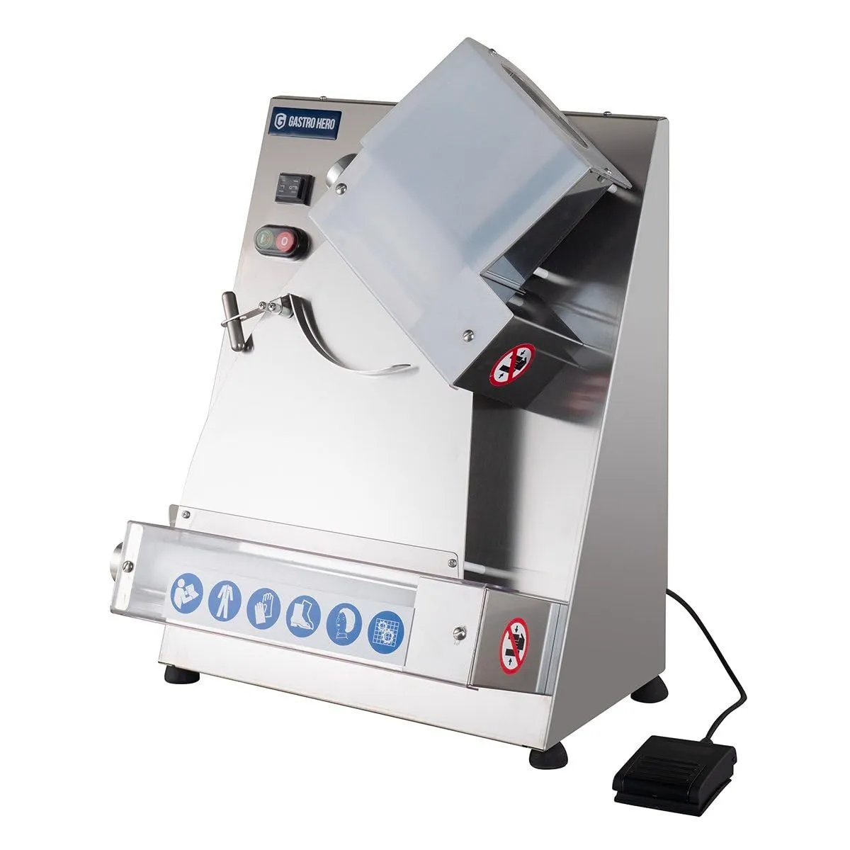GastroHero PROFI 32 Teigausrollmaschine 31 cm Fußpedal