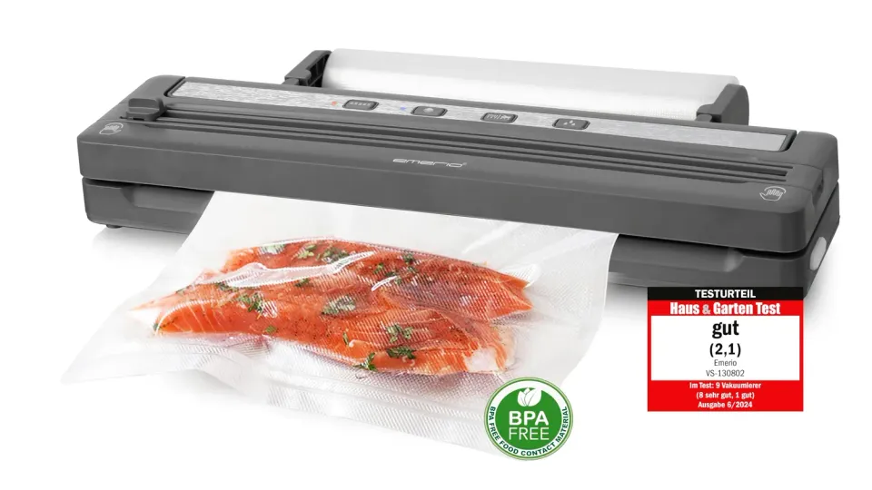 Emerio Vakuumiergerät 120W 30cm mit Folienrolle Cutter