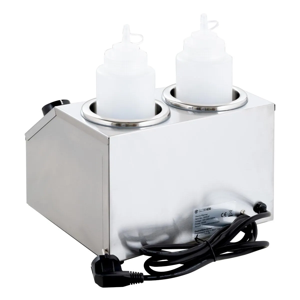 GastroHero SWE2F Saucenwärmer 2x 1 L Edelstahl