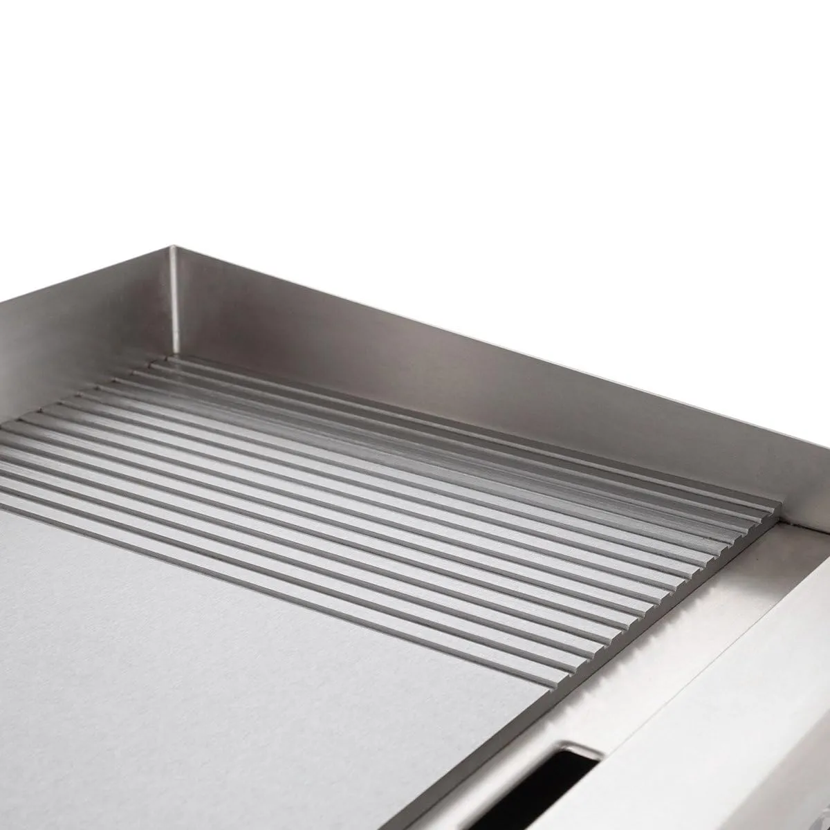 GastroHero Eco Grillplatte 596x398 halb glatt gerillt