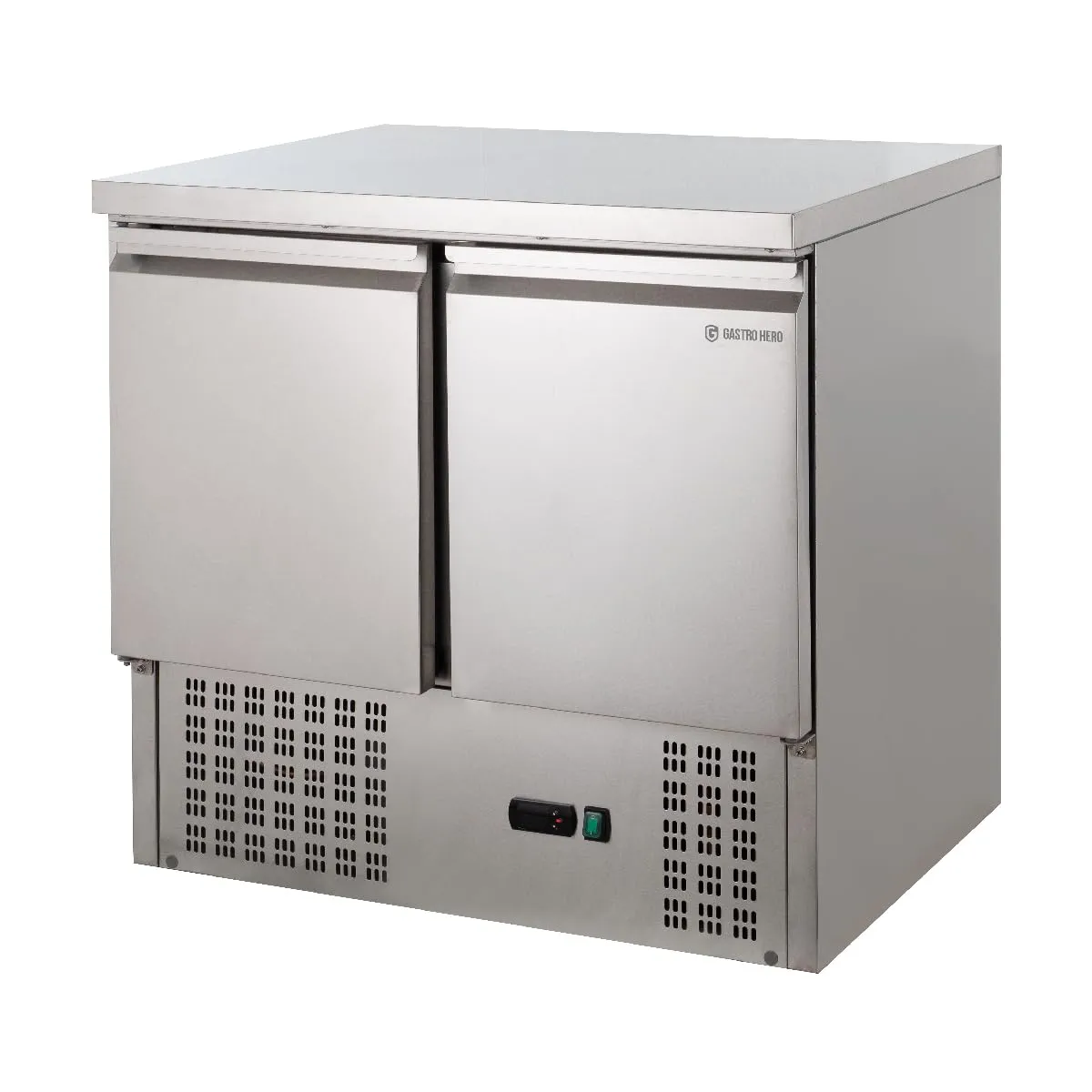 GastroHero ECO 2/0 Mini Kühltisch 240 L Edelstahl