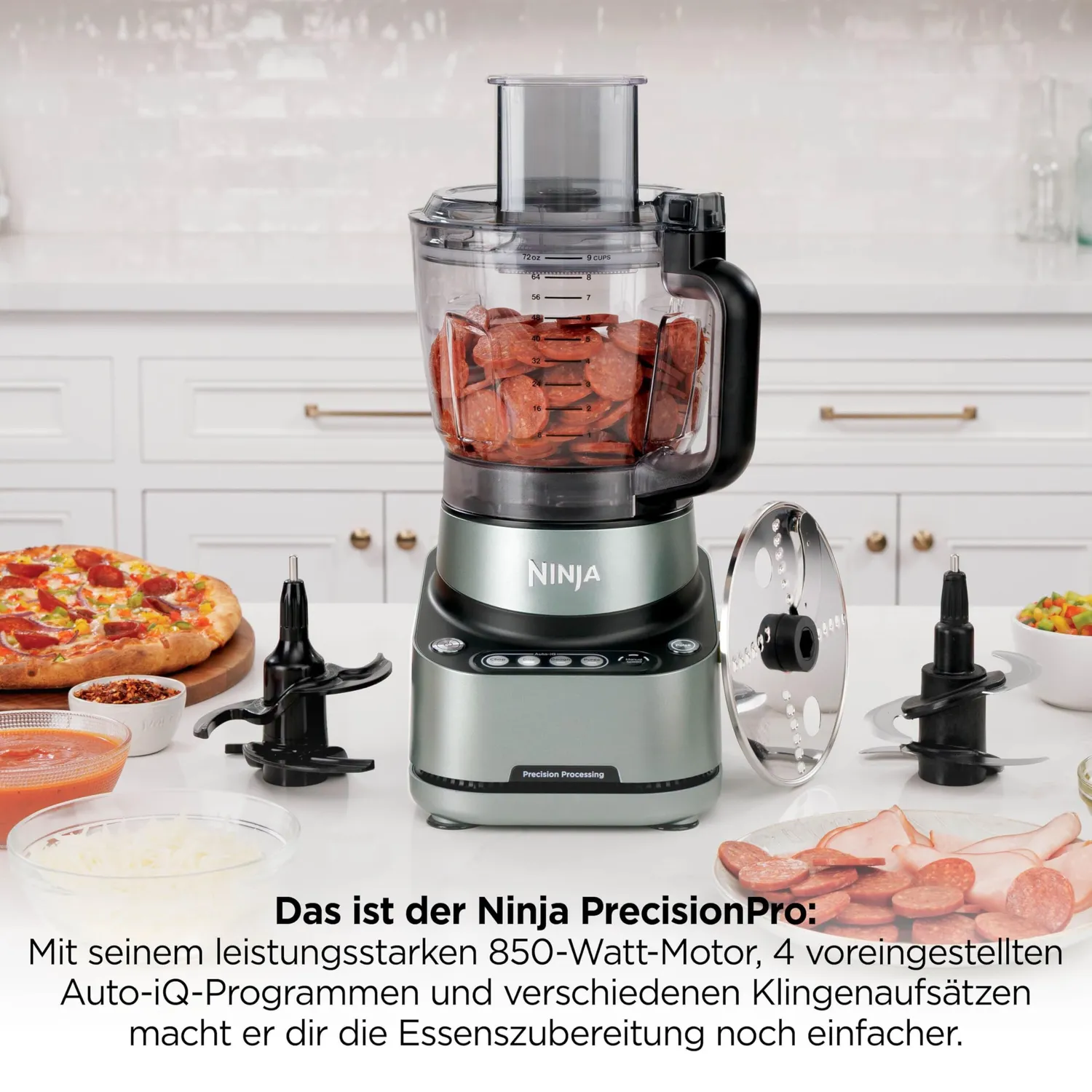 Ninja PrecisionPro Küchenmaschine 2,1 L Schwarz 850 W