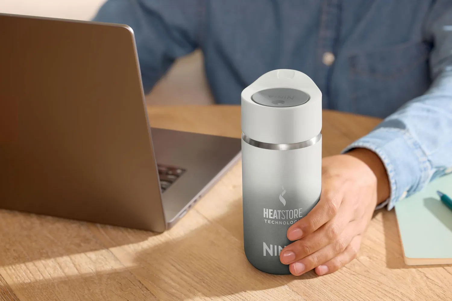 Ninja Sip Perfect DW1203EUUKWH Trinkflasche 300 ml Weiß trinkfertig