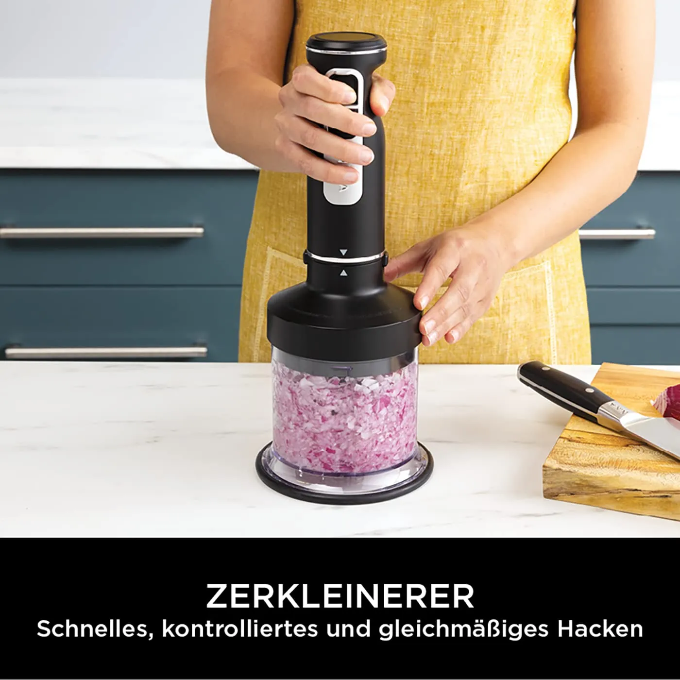 Ninja Foodi 3-in-1 Stabmixer CI100EU 850W Schwarz mit Zerkleinerer