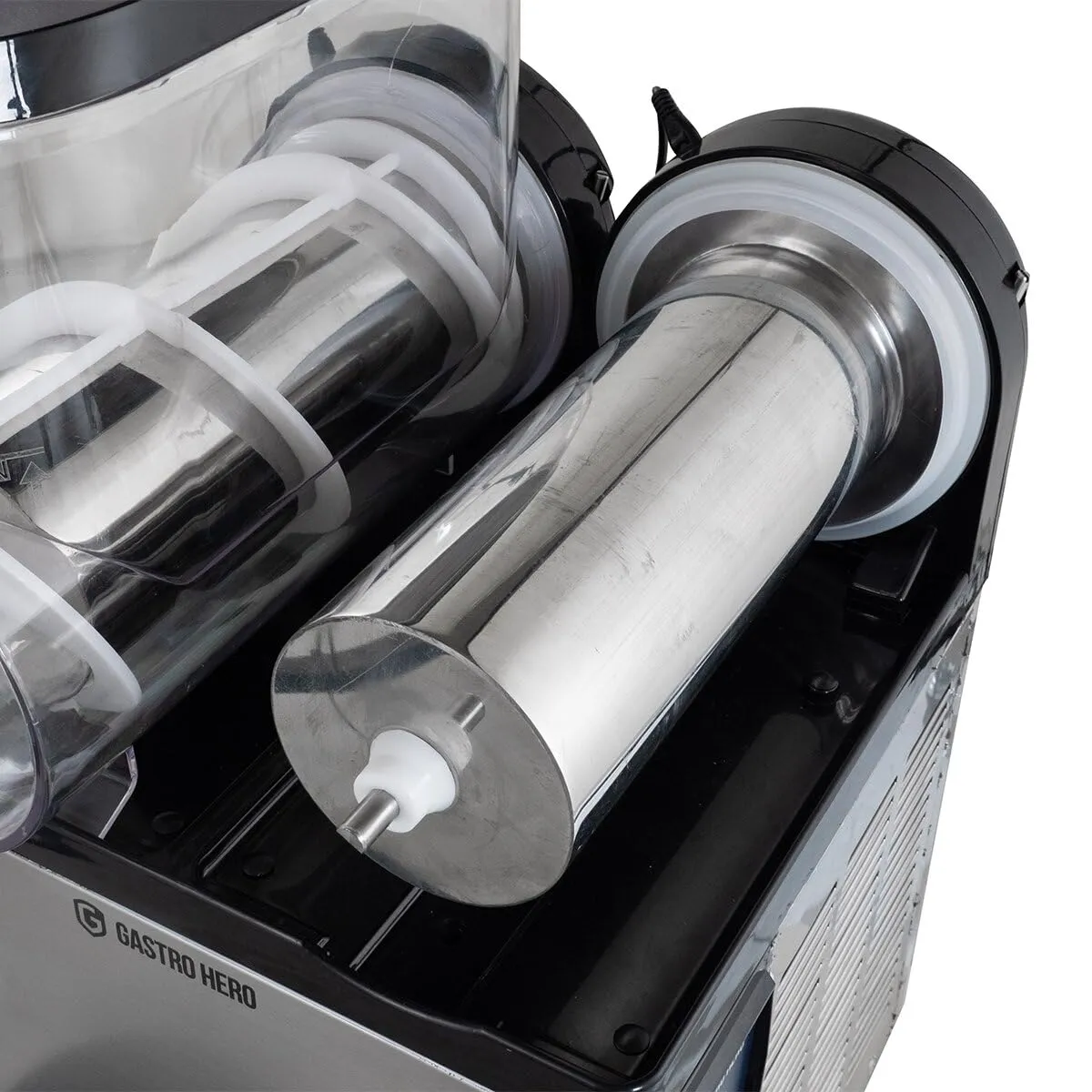 GastroHero Slush-Eismaschine 2x12 Liter 0,6 kW Schwarz