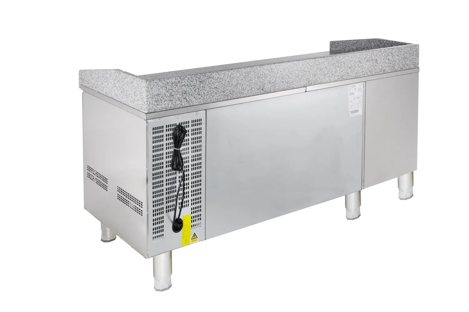 GastroHero PZH2610TN Pizzatisch 390 L Granit 2-7