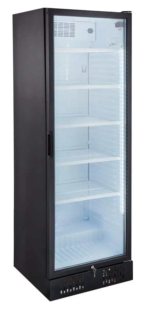 GastroHero Profi 382 Getränkekühlschrank 382 L Schwarz
